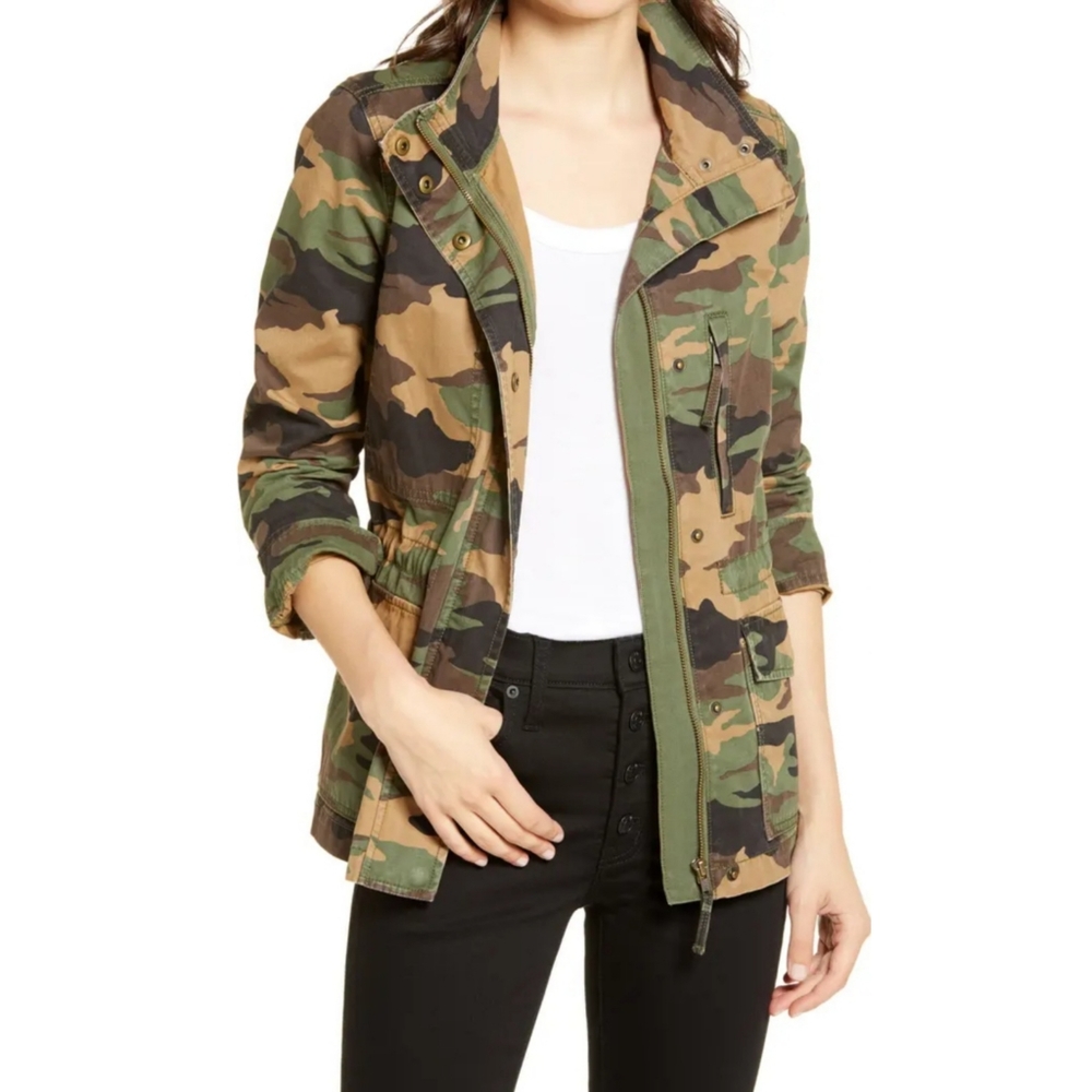 Madewell Women's Green Dispatch Camo Jacket Size XS
